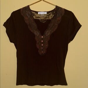 August Silk Lace Top